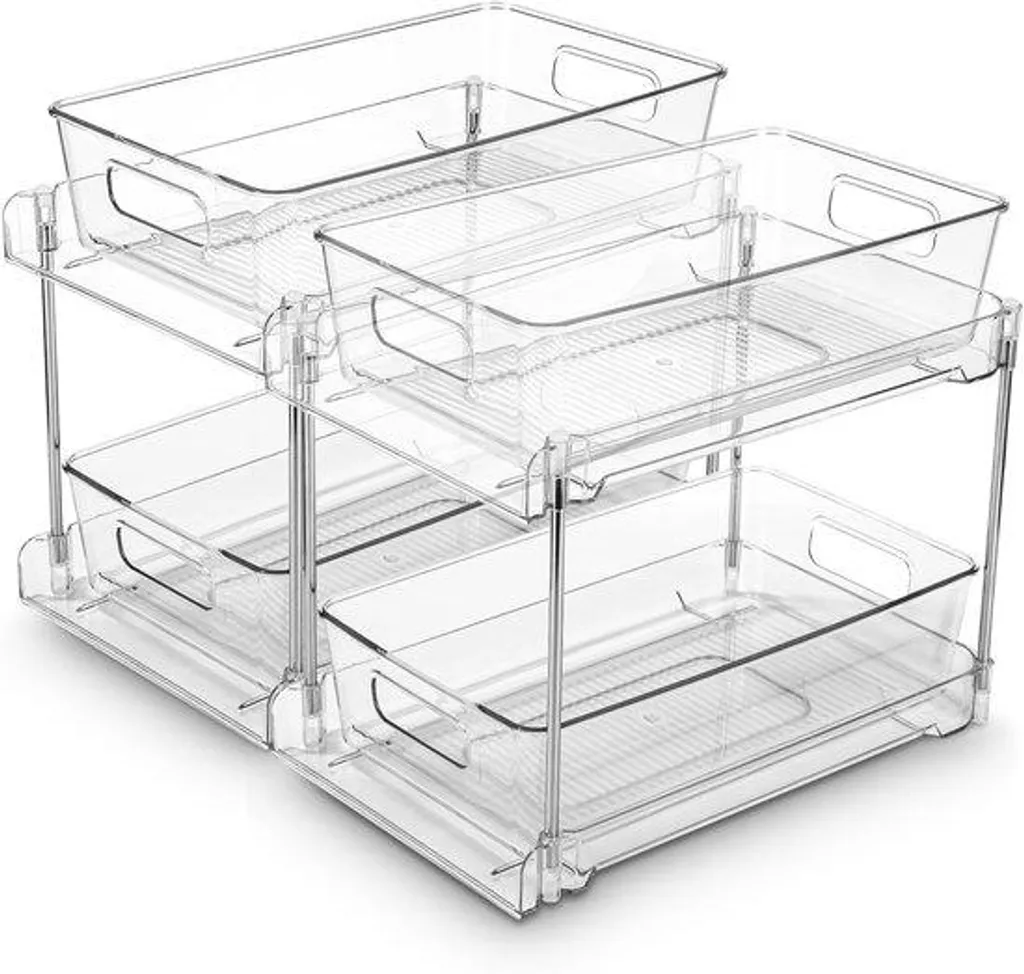 Étagère de rangement pour réservoir et sous évier gain de place 2H