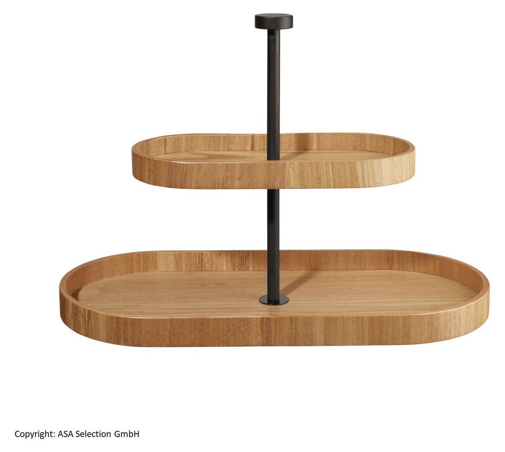 ASA Etagere 2-stufig, oval wood Produktbild 