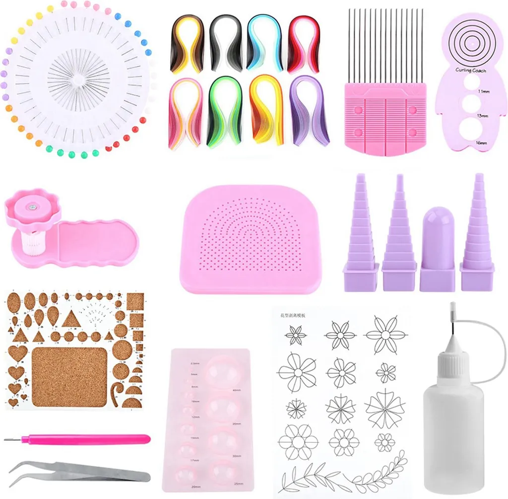 Matériel de Quilling polyvalent avec outils ergonomiques pour décoration - 6