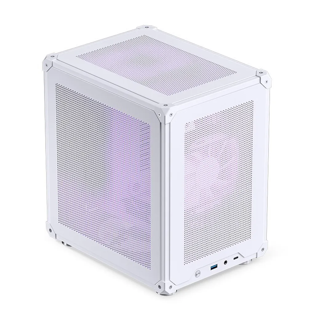 Boîtier Jonsbo C6 Micro-ATX Mesh Blanc - Flux d'Air Optimal et Format Compact