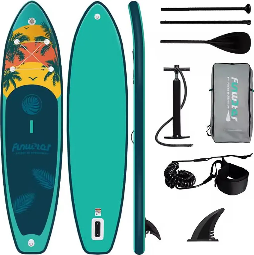 Stand-up paddle de balade polyvalent en PVC robuste de 10,5 pieds