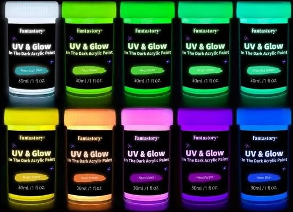 Peinture acrylique phosphorescente pour voir vos décors dans le noir - 5