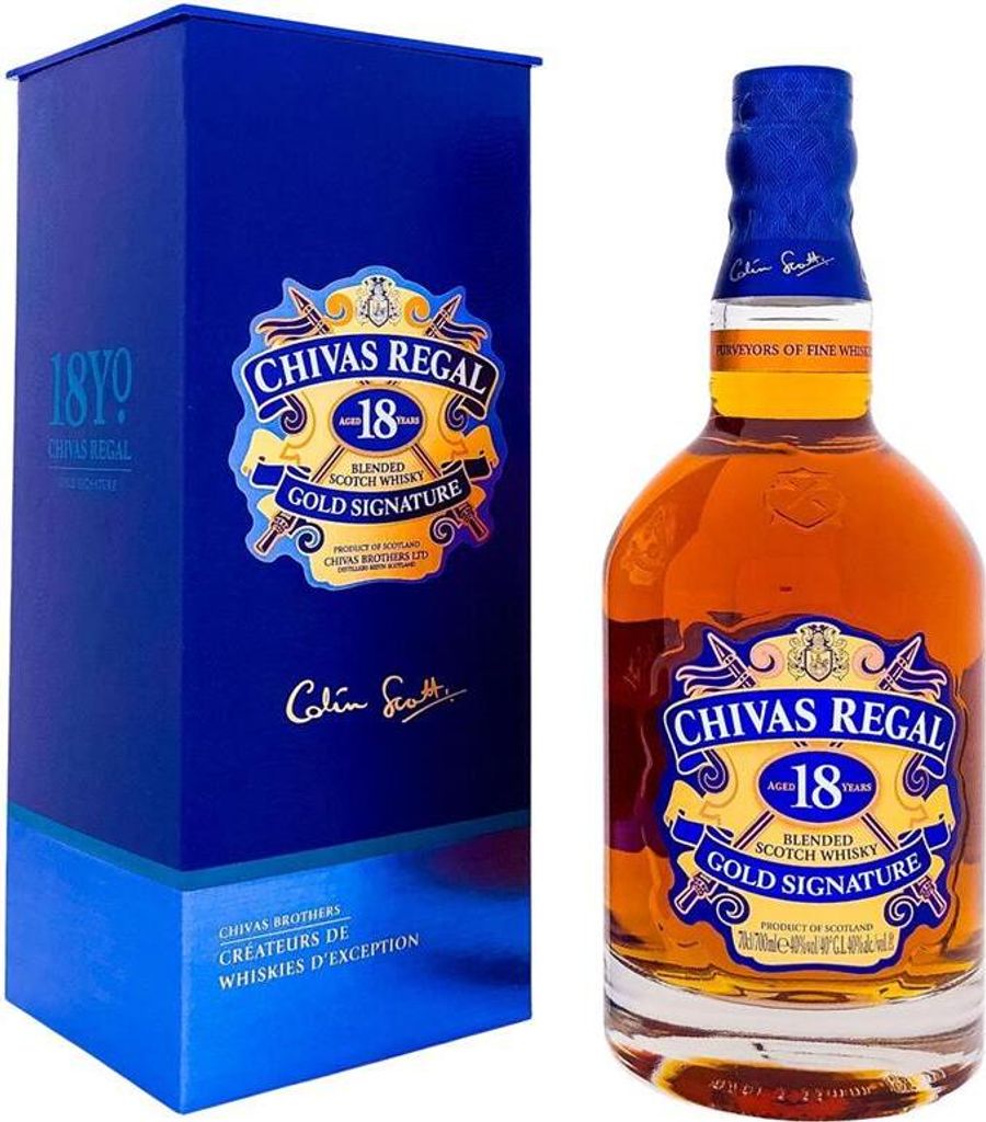 Chivas Regal 18 ans Blended Scotch Whisky en coffret cadeau Image du produit 
