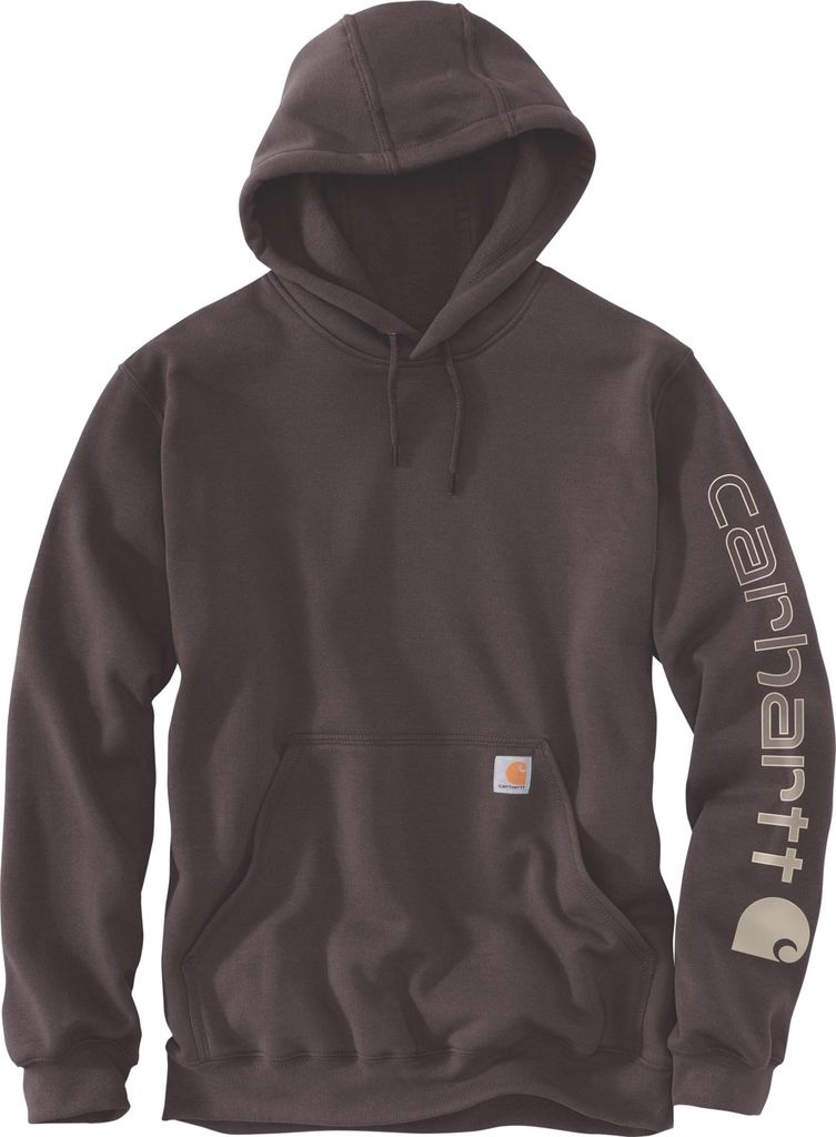 Carhartt SLEEVE LOGO HOODED SWEATSHIRT K288, Farbe:dark sepia, Größe:M