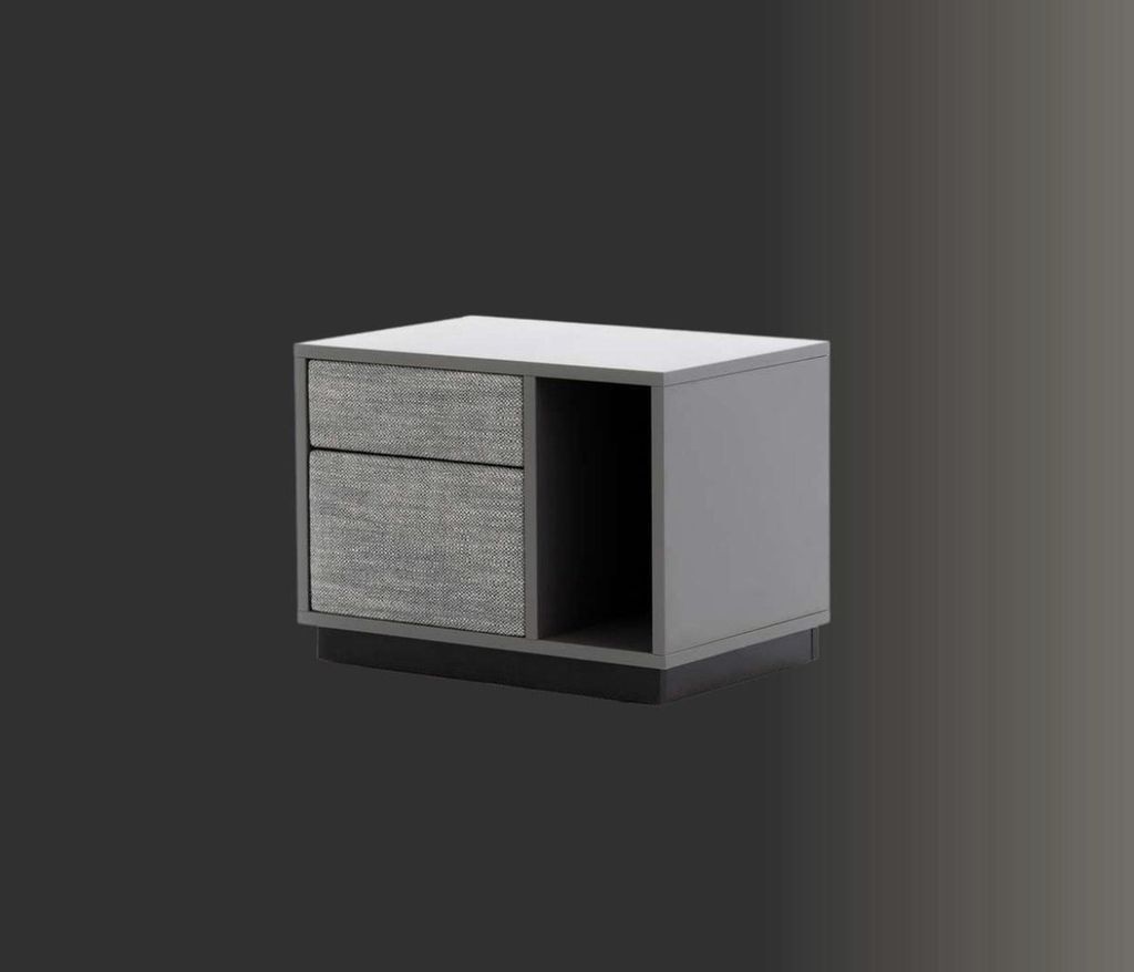 Nachttisch Grau Elegantes Schlafzimmer Luxus Nachttische Möbel Modern Design Neu