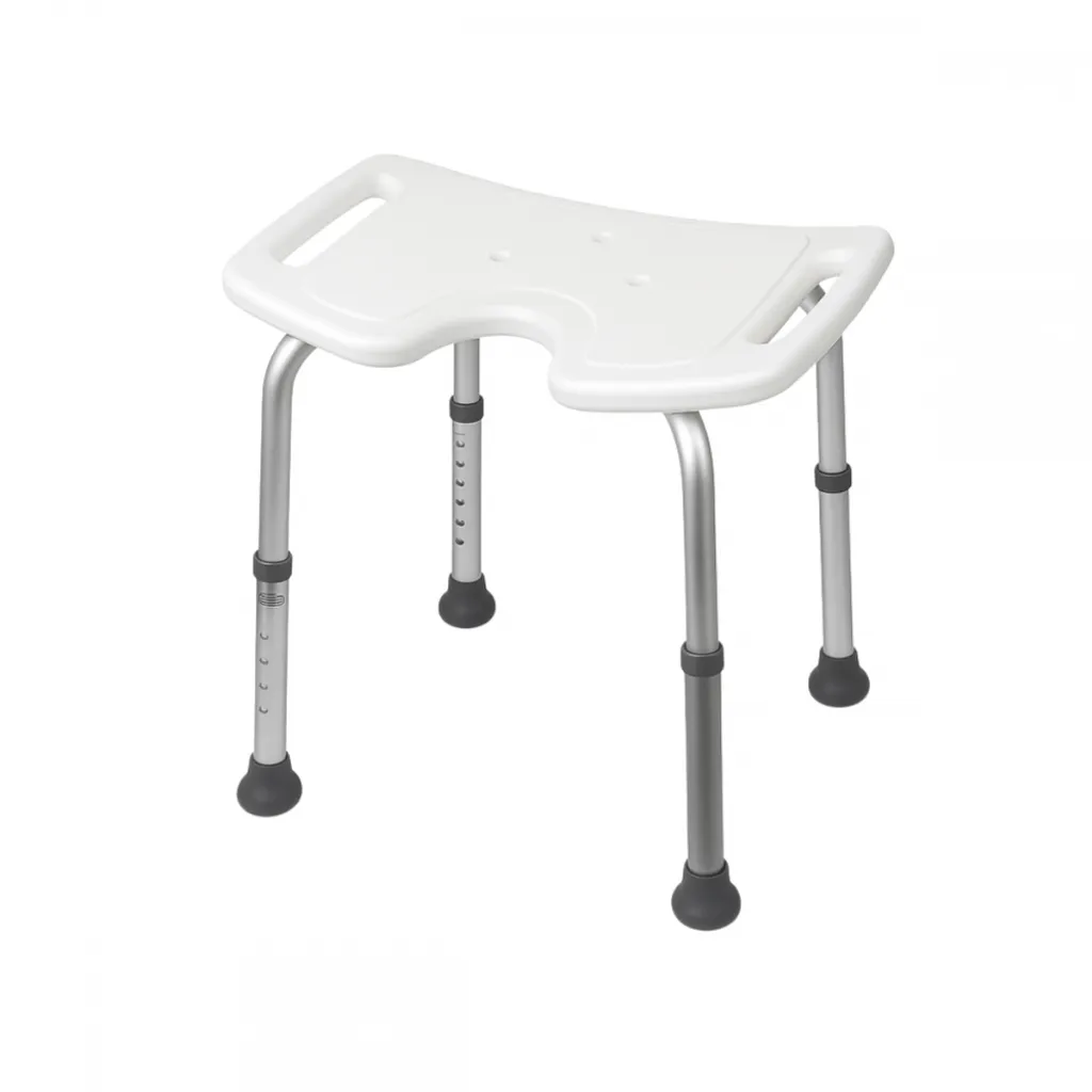 Chaise de bain et tabouret de douche réglable avec siège ergonomique