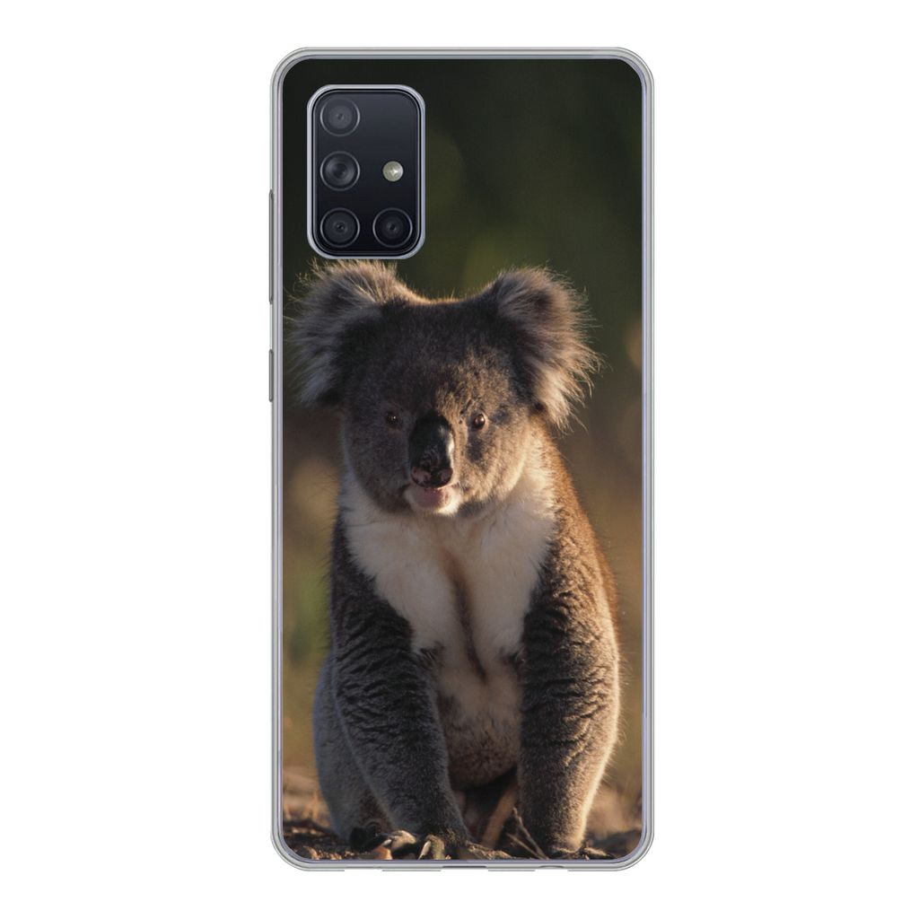 MuchoWow Handyhülle Schutzhülle Hülle für Samsung Galaxy A51 5G Koala - Sonne - Tier - Kinder - Jungen - Mädchen Silikon Softcase Handy Hül...