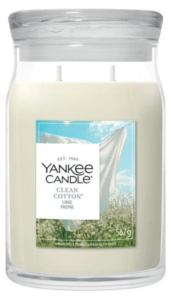 Yankee Candle 1630644E, Zylinder, Weiß, Baumwollblüte, Produktbild 