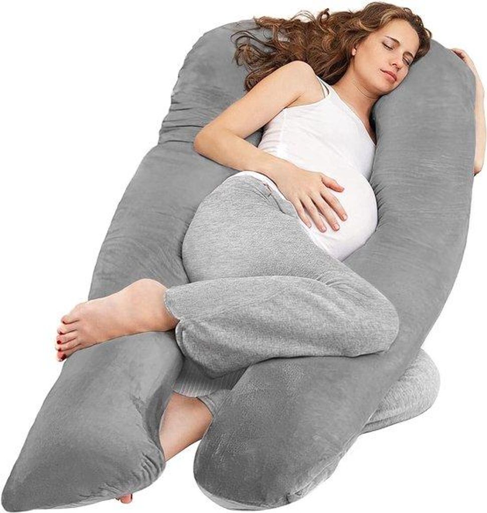 Cuscino per la gravidanza a forma di U - sostegno per donne Immagine del prodotto 