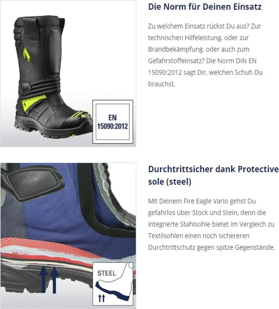 Bottes de Sécurité Haix FIRE EAGLE Vario pour Interventions et Secours - 4