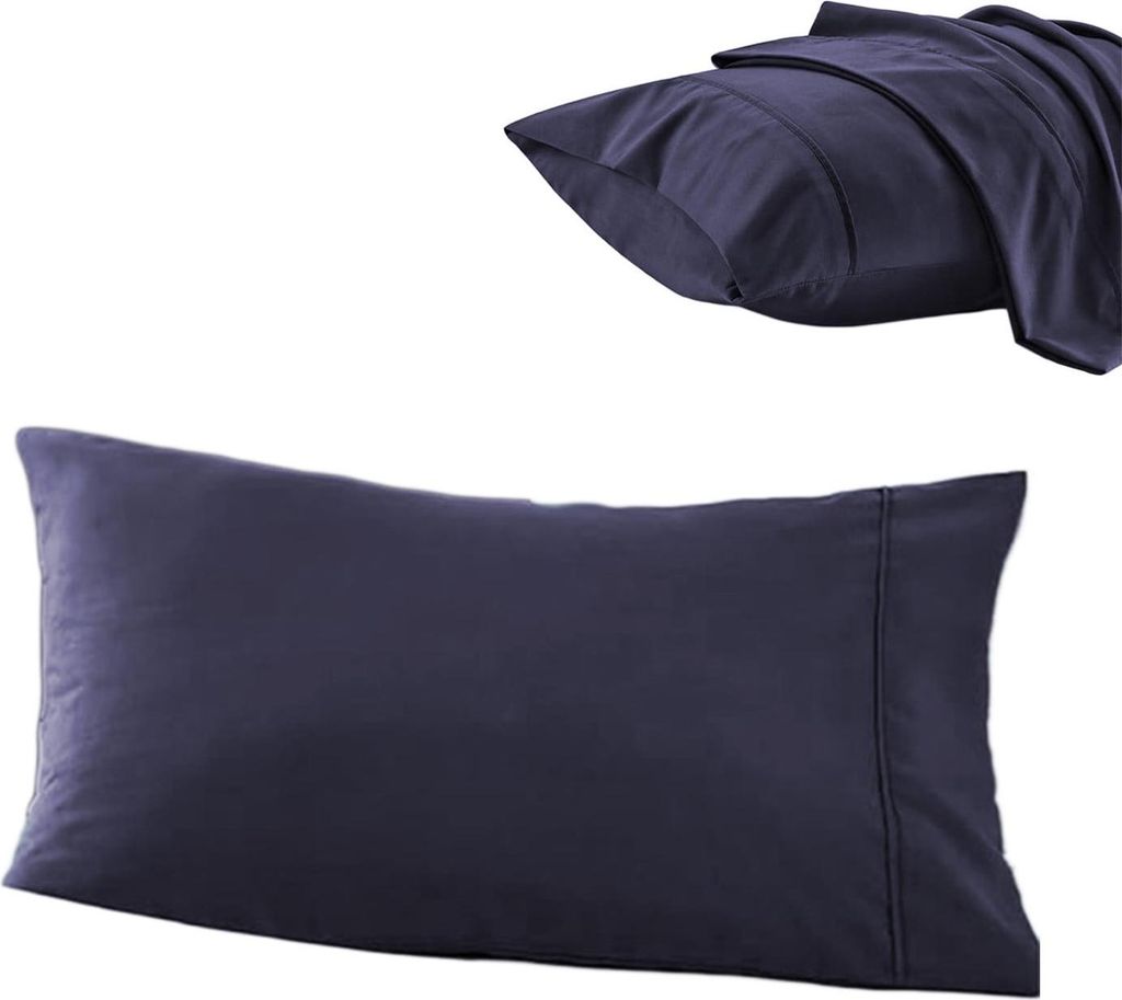 Abverkauf: Kissenbezüge aus 100 % Baumwolle, Kingsize – Kissenbezüge aus ägyptischer Baumwolle – Atmungsaktive, weiche und kühlende Bio-Bau...