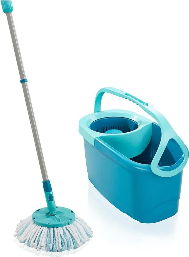 Évitez le Mal de Dos : Seau de Lavage Leifheit Clean Twist Turquoise