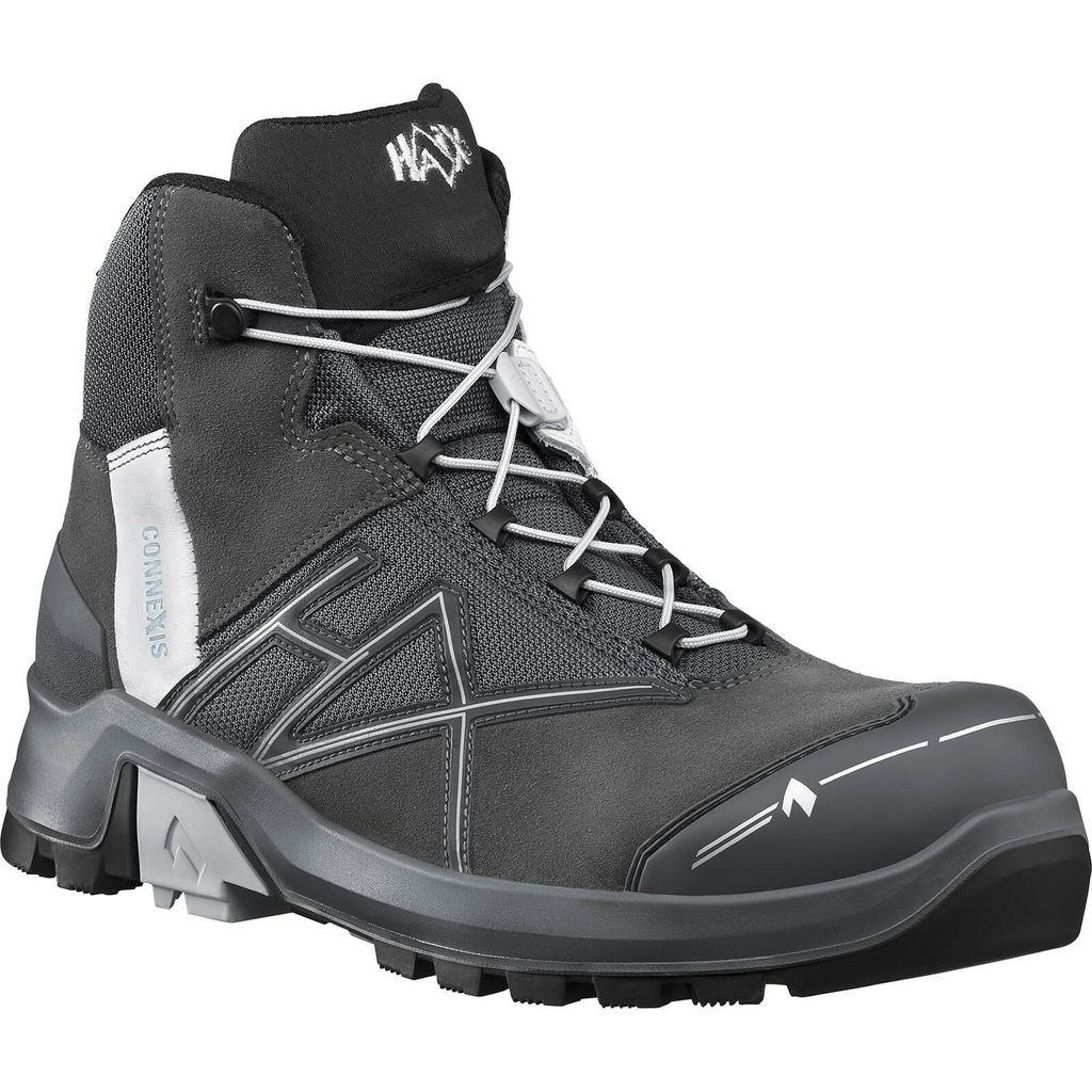 Haix CONNEXIS Safety+ GTX mid grau/silber Gr. 41/2