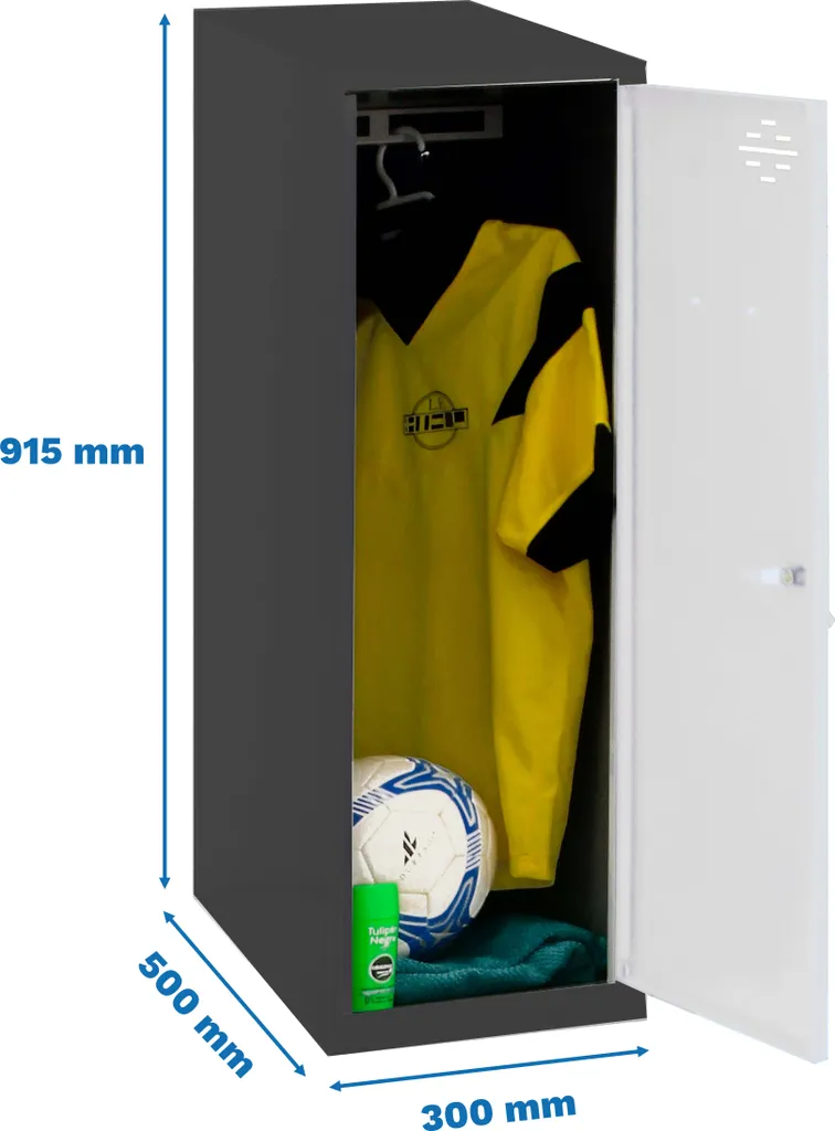 Simonlocker Dism Single : Petit Vestiaire en Acier Robuste Anthracite
