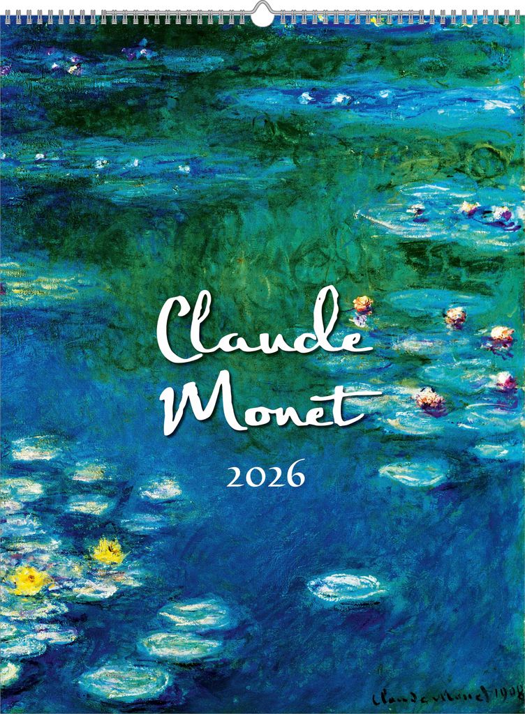 Alpha Edition - Claude Monet 2026 - Kunstkalender 42×56 cm mit Meisterwerken des Impressionismus, dekorativer Wandkalender für Kunstliebhaber, Mo...