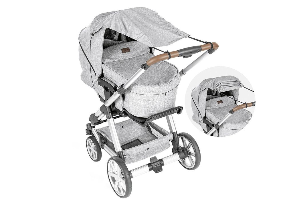 REER Sonnensegel ShineSafe grau-melange
