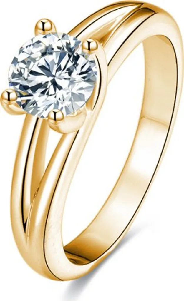 Bague en argent avec cristaux AGG199 - Idée cadeau taille 54 mm