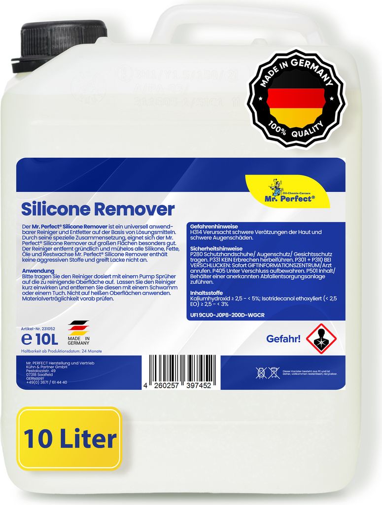 Mr. Perfect Silikonentferner 10L Silikonreiniger Entfetter Produktbild 