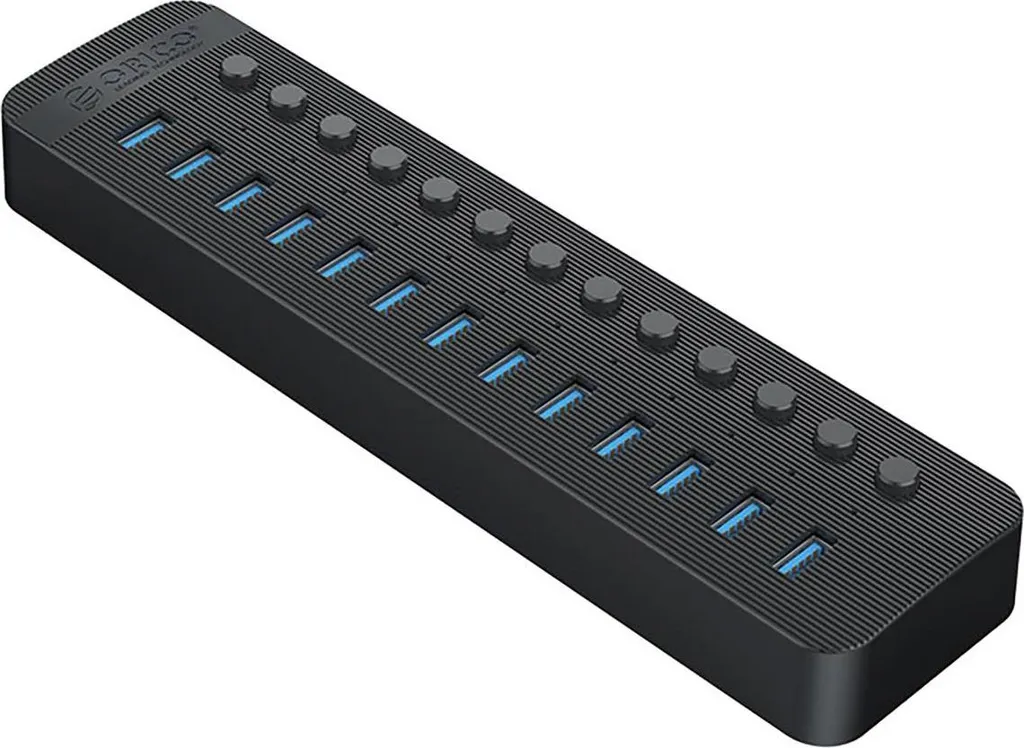Orico Hub USB 3.0 Alimentato 13 Porte Alluminio 60W per PC e Mac