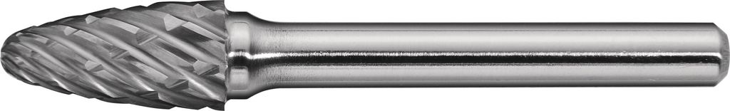Frässtift RBF Special Steel D.12mm Kopf-L.25mm Schaft-D.6mm HM Verz.Kreuz PROMAT