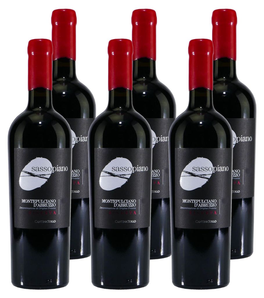 Sassopiano Montepulciano d'Abruzzo Riserva -trocken- (6 x Produktbild 