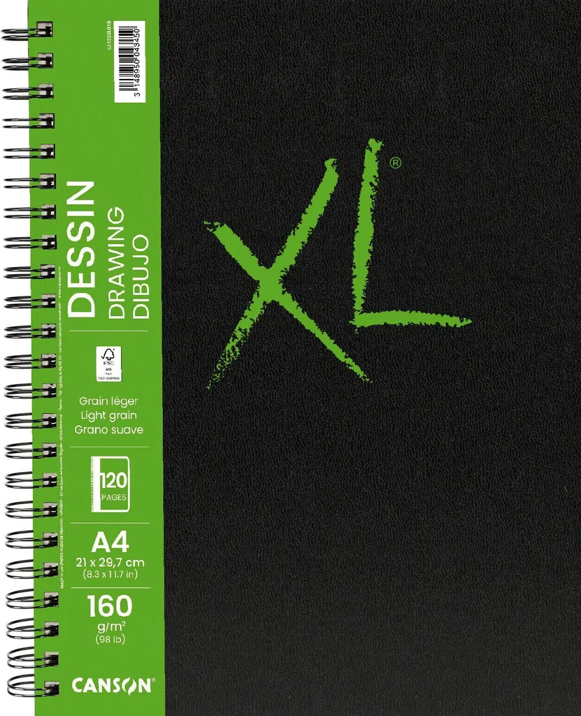 Carnet de Croquis A4 Canson pour Étudiants en Art et Dessin en Voyage