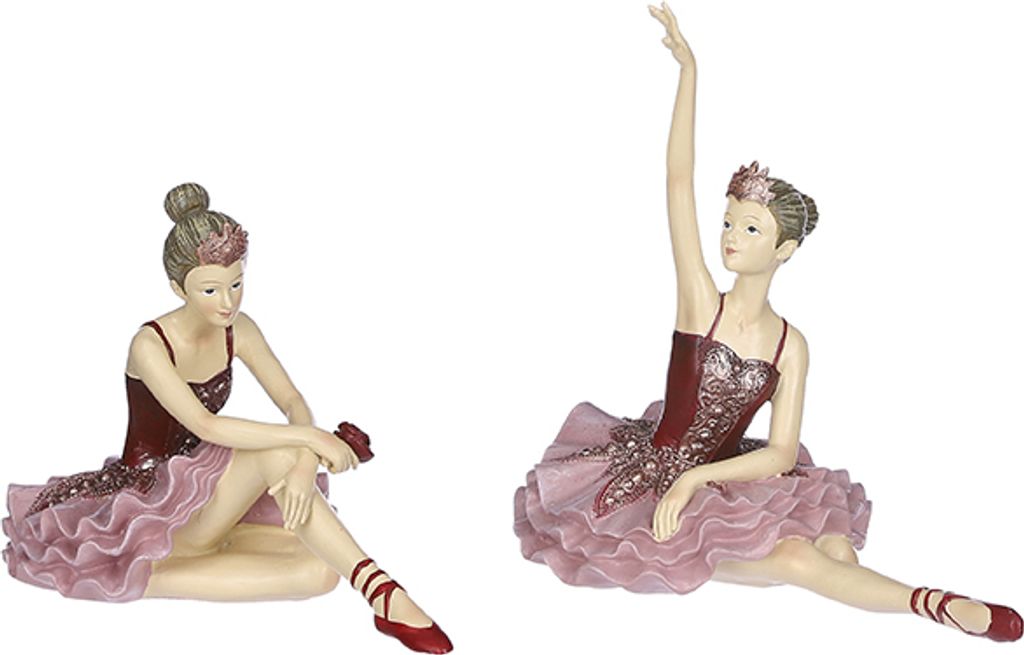 Ballerina l18,5b10h17,5 cm rosa a2 Weihnachten