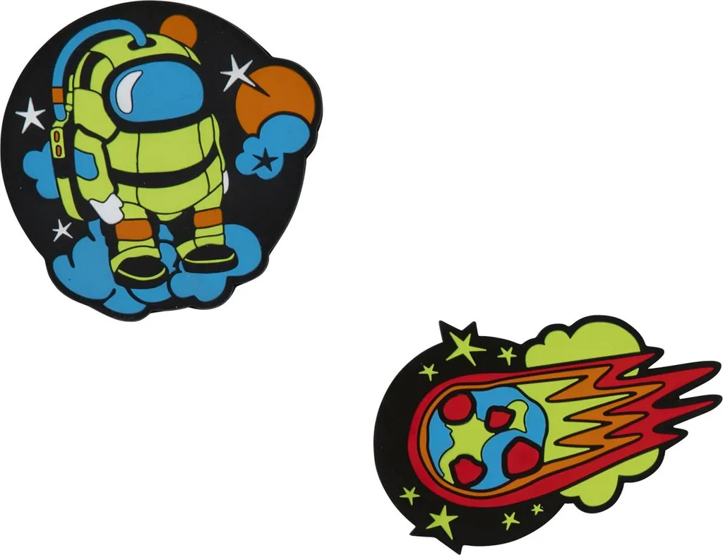 DerDieDas Wechselbuttons Set Neon Crazy: 2 Bottoni per ErgoFlex