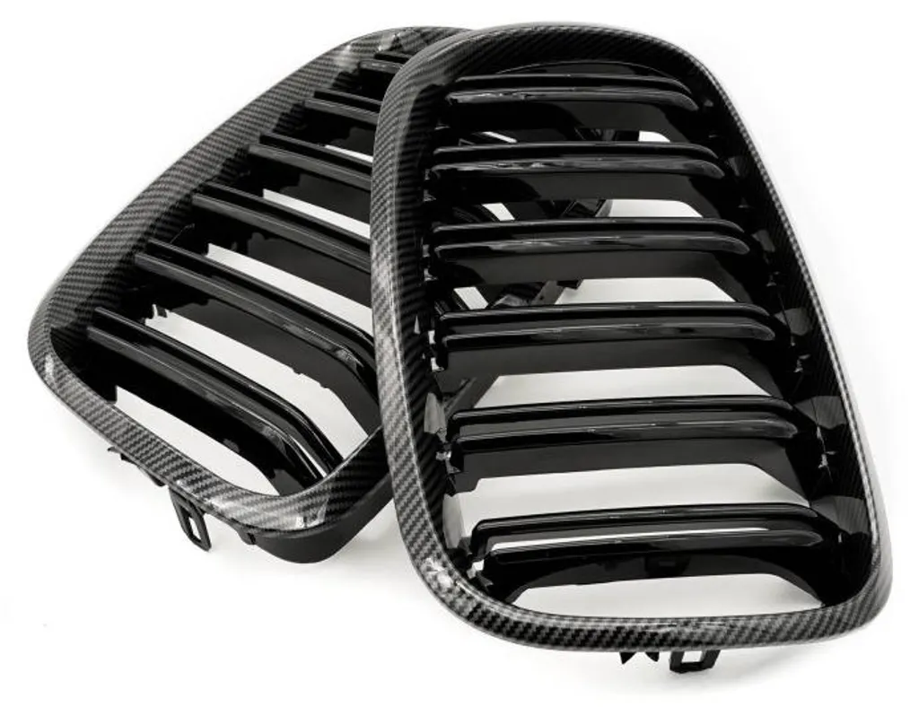 Amélioration Esthétique BMW X5 E70 : Grille Calandre Carbone Double