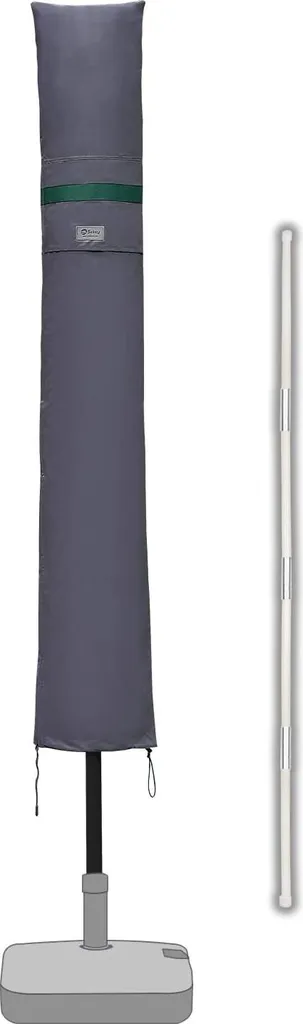 Chapeau-parasol étanche avec tige de renfort et boucle de serrage - 77cm
