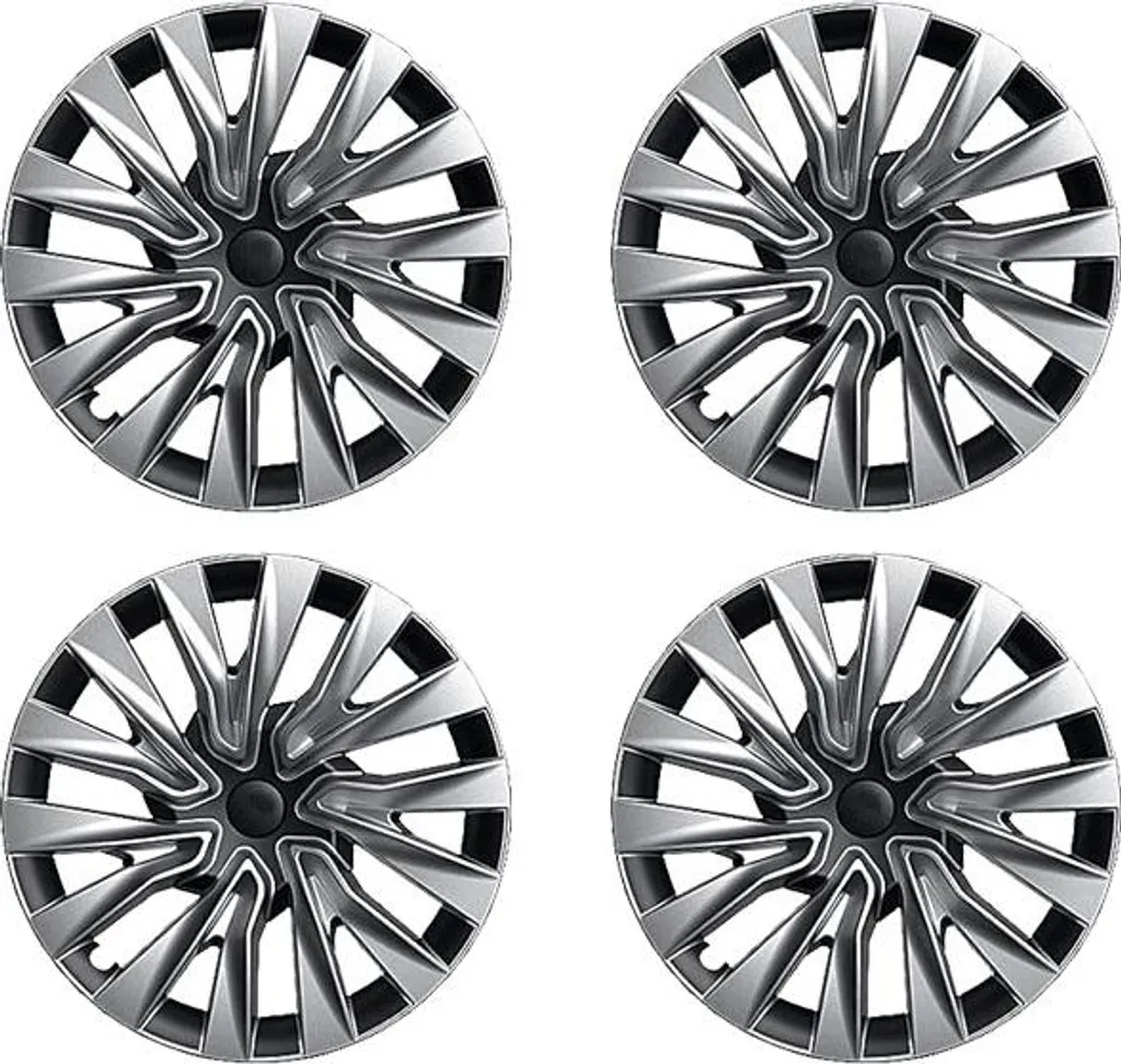 Enjoliveurs asymétriques noir argent pour Tesla Model 3 Highland 2024