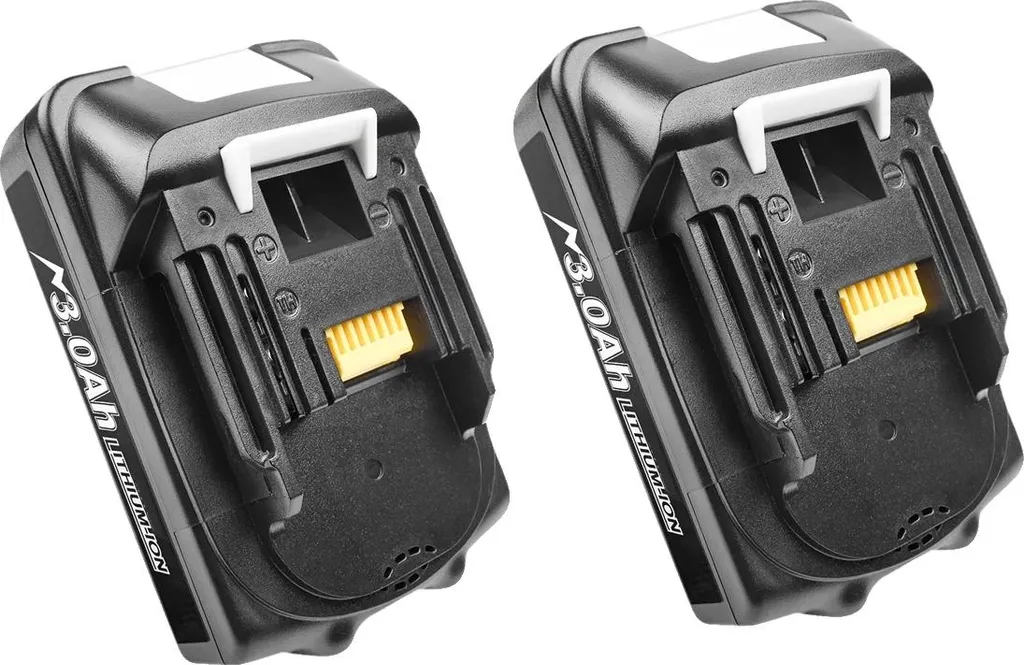 Lot de 2 Batteries de Rechange 18V 3Ah Li-ion pour Outillage Sans Fil
