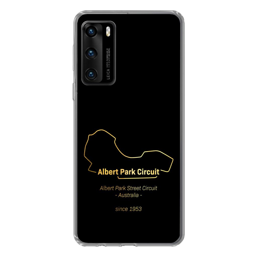MuchoWow Handyhülle Schutzhülle Hülle für Huawei P40 Australien - F1 - Rennstrecke Silikon Softcase Handy Hülle - Handytasche