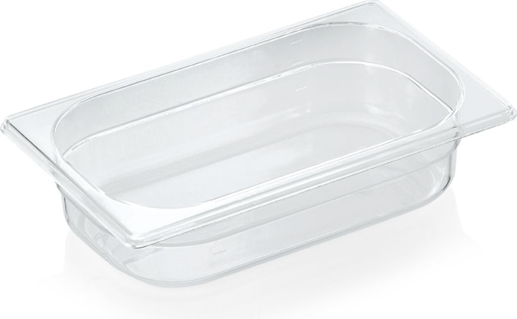 18x GN Behälter 1/4, 65 mm, 1,7 L, mit Skalierung, Polycarbonat, GN 94