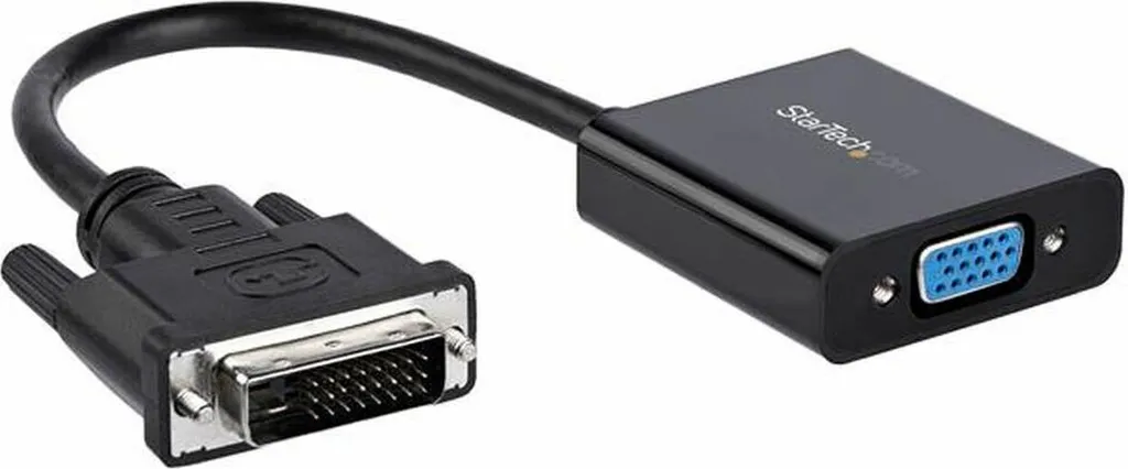 Adaptateur DVI-D vers VGA Startech DVI2VGAE Actif Noir 19cm Haute Qualité