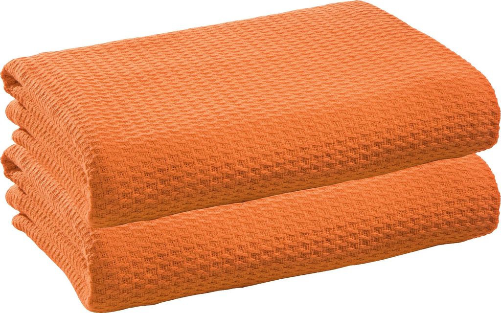 Erwin Müller Sommerdecke Siena" 2er-Pack orange 150x200 cm"