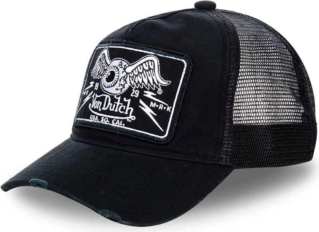 Von Dutch Trucker Cap Flying Eye nero