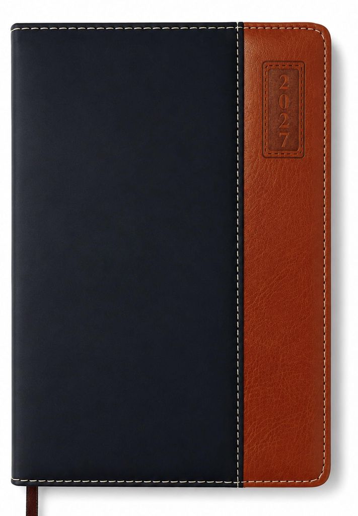 Buchkalender 2027 A5 1 Tag 1 Seite - Terminplaner Hardcover Produktbild 