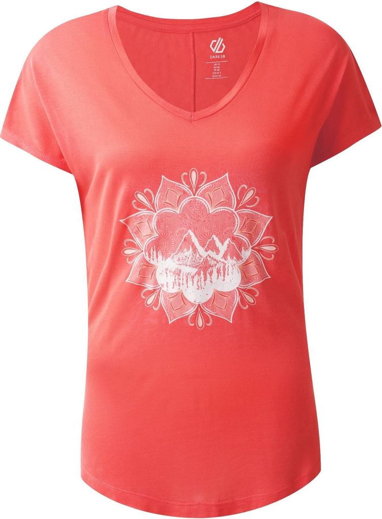 Dare 2B - "Serene" T-Shirt für Damen RG11705 (44 DE) (Pfirsichblüte)