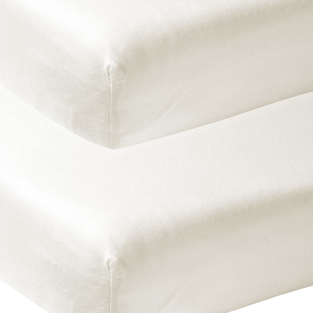 Meyco Jersey Spannbettlaken 50 x 90 cm Offwhite 2 Stück Produktbild 
