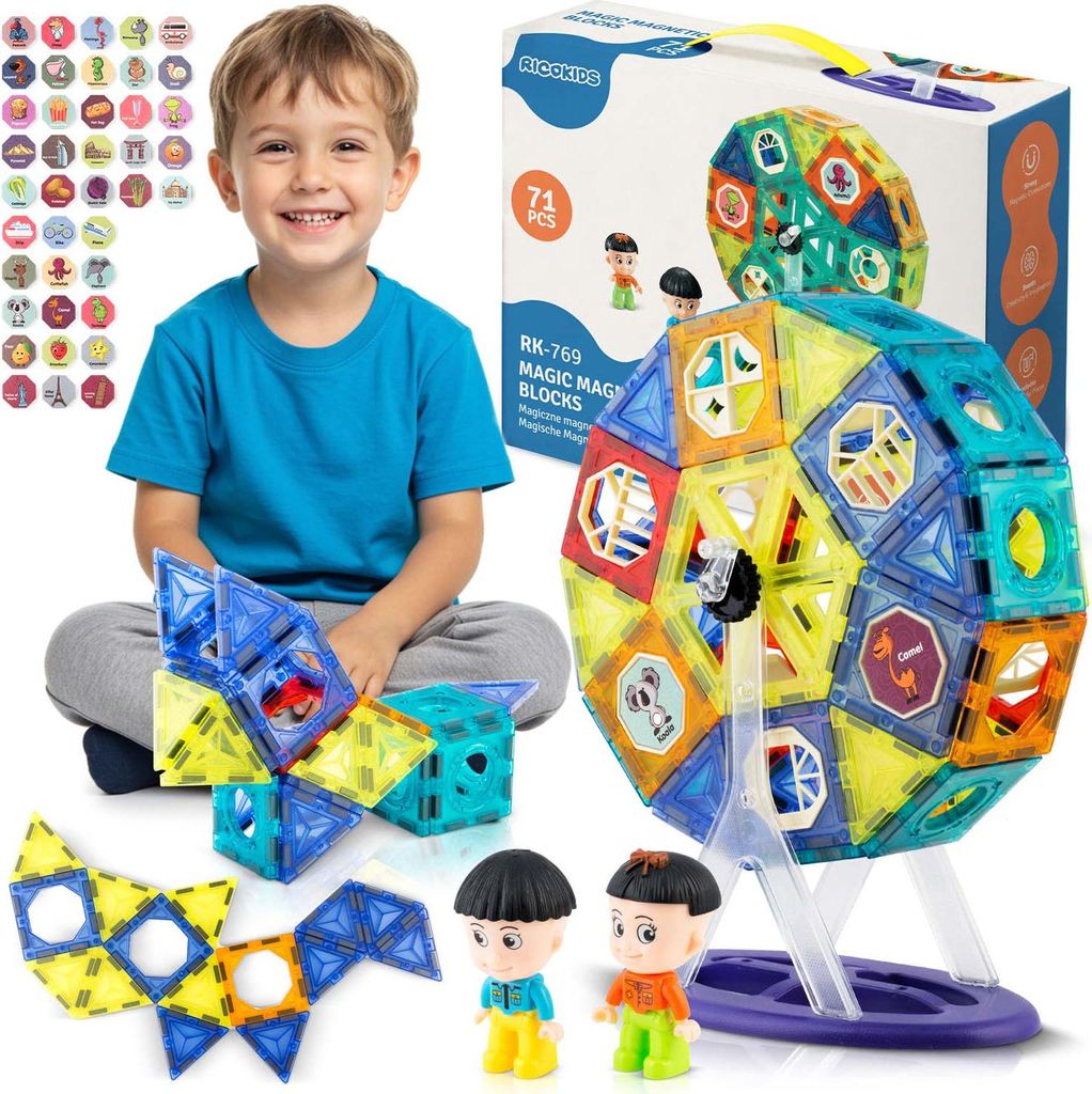 Magnetické bloky s kolotočem RK-769 Ricokids Obrázek produktu 