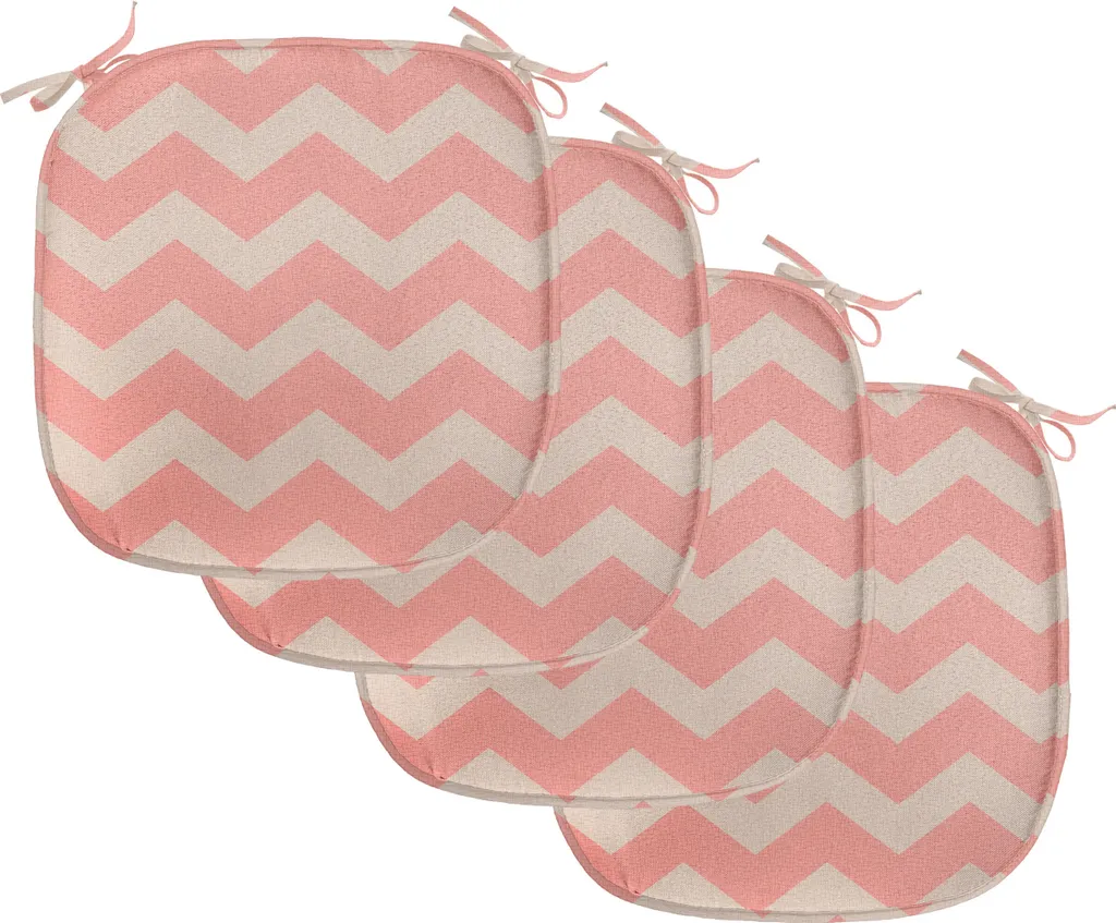 Cuscini Sedie Cucina Pesca Chevron - Set 4 Imbottiture Impermeabili 40x40