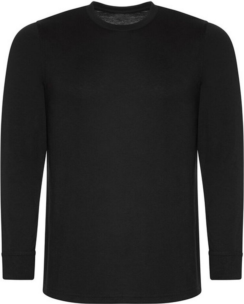 PRORTX - "Pro" T-Shirt für Herren Langärmlig RW8800 (S) (Schwarz)