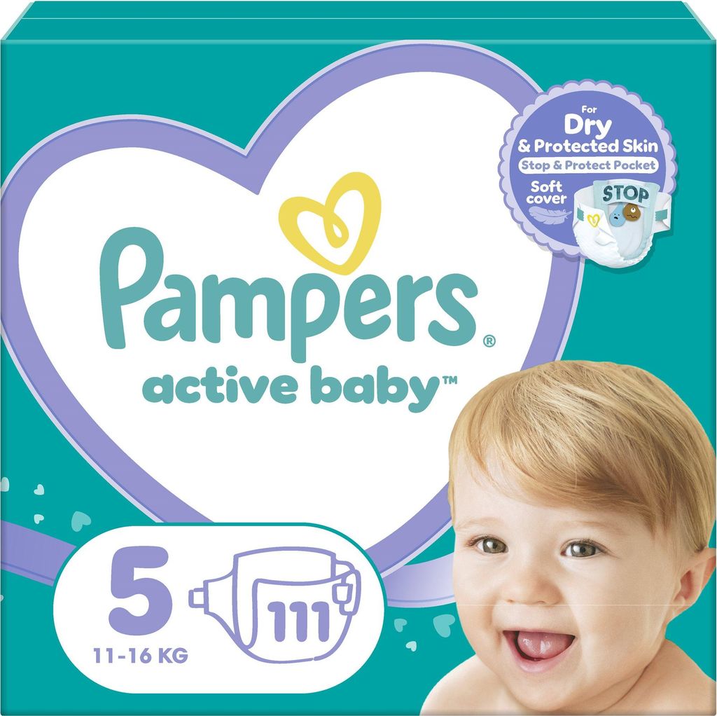 PAMPERS Active Baby vel. 5 (111 ks)