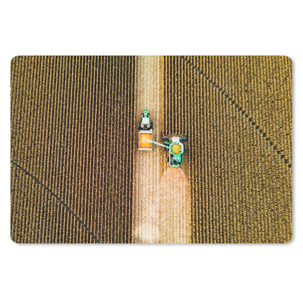 MuchoWow Mauspad Mousepad Traktor - Feld - Land - Bauernhof - Ernte 27x18 cm - Mousepads - Maus Mat - Pad - Mausunterlage - Büroartikel - Desk M...