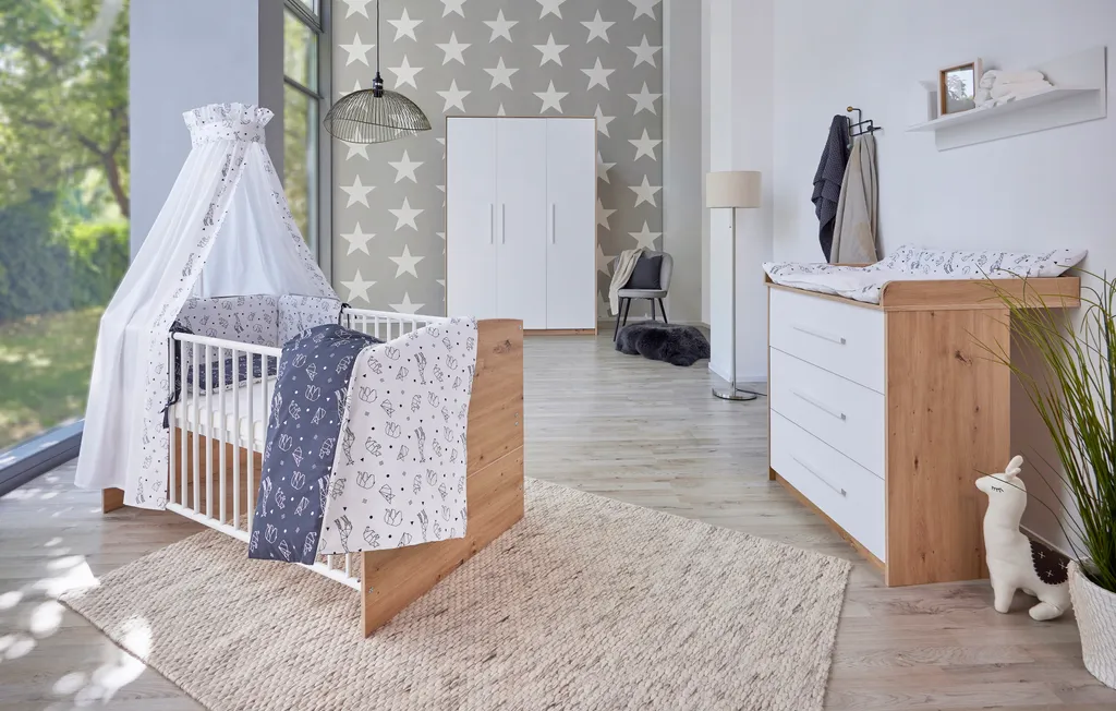 Lit d'enfant combiné Schardt Pepe 70x140 cm - Lit bébé évolutif blanc