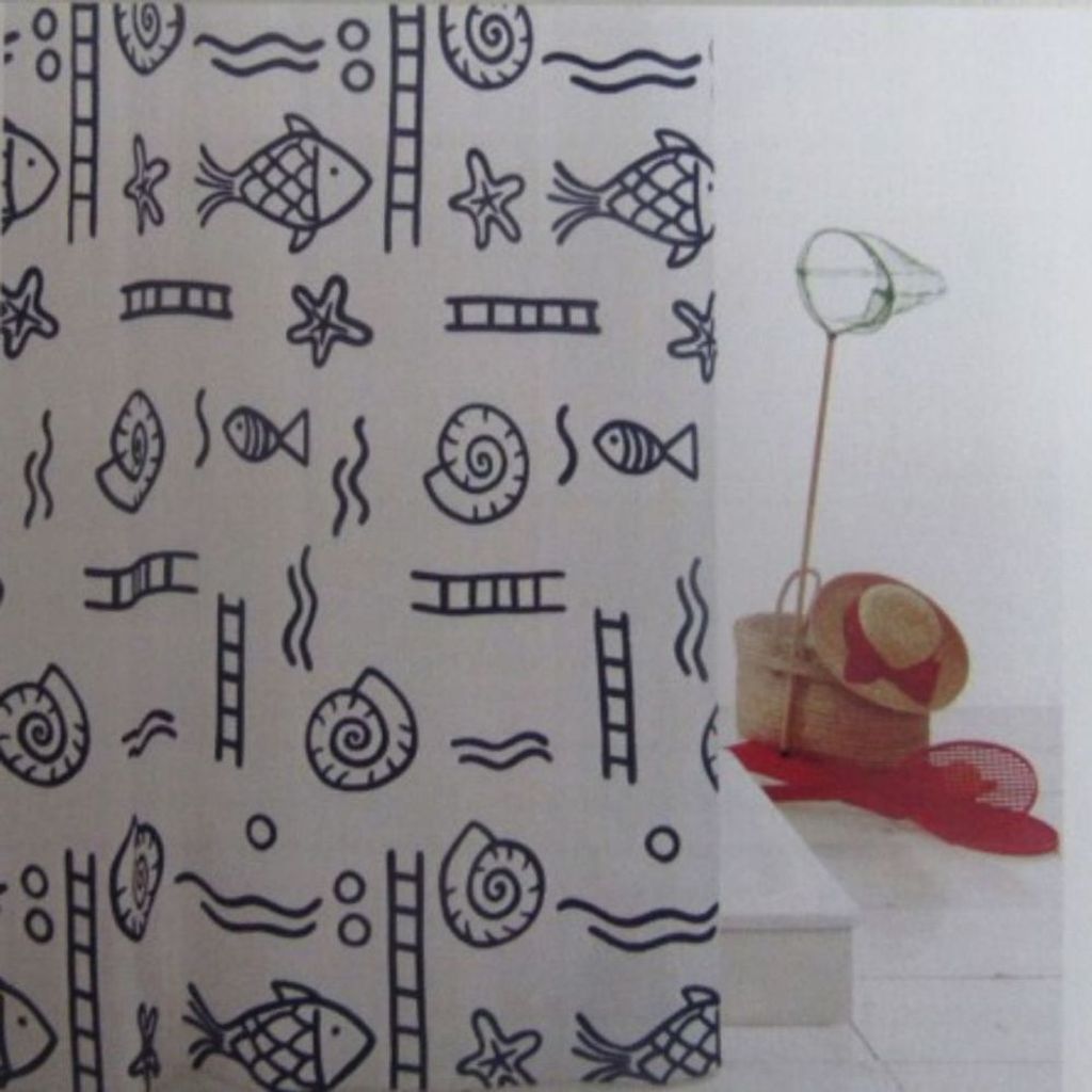 Duschvorhang 120x200 Badvorhang Duschabtrennung Duschgardine Duschvorhangschirm Sea