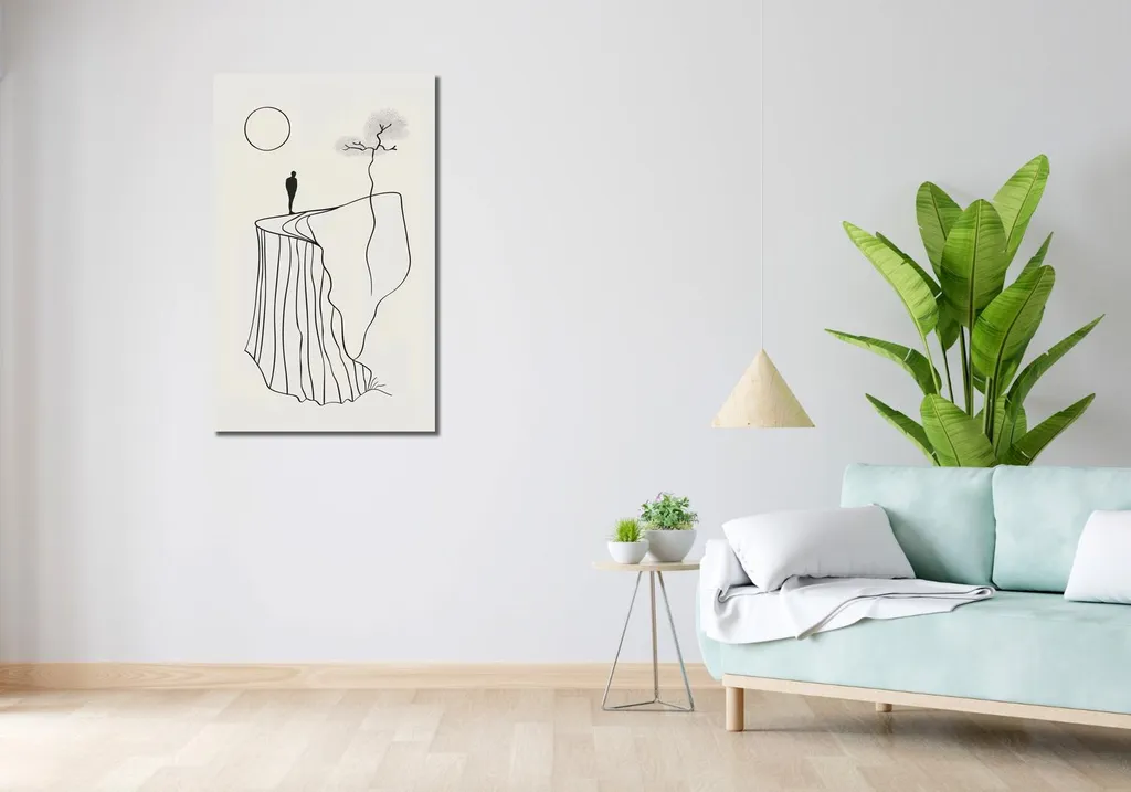 Décoration Murale Salon Solitude et grandeur 60x100 cm - Ambiance Zen