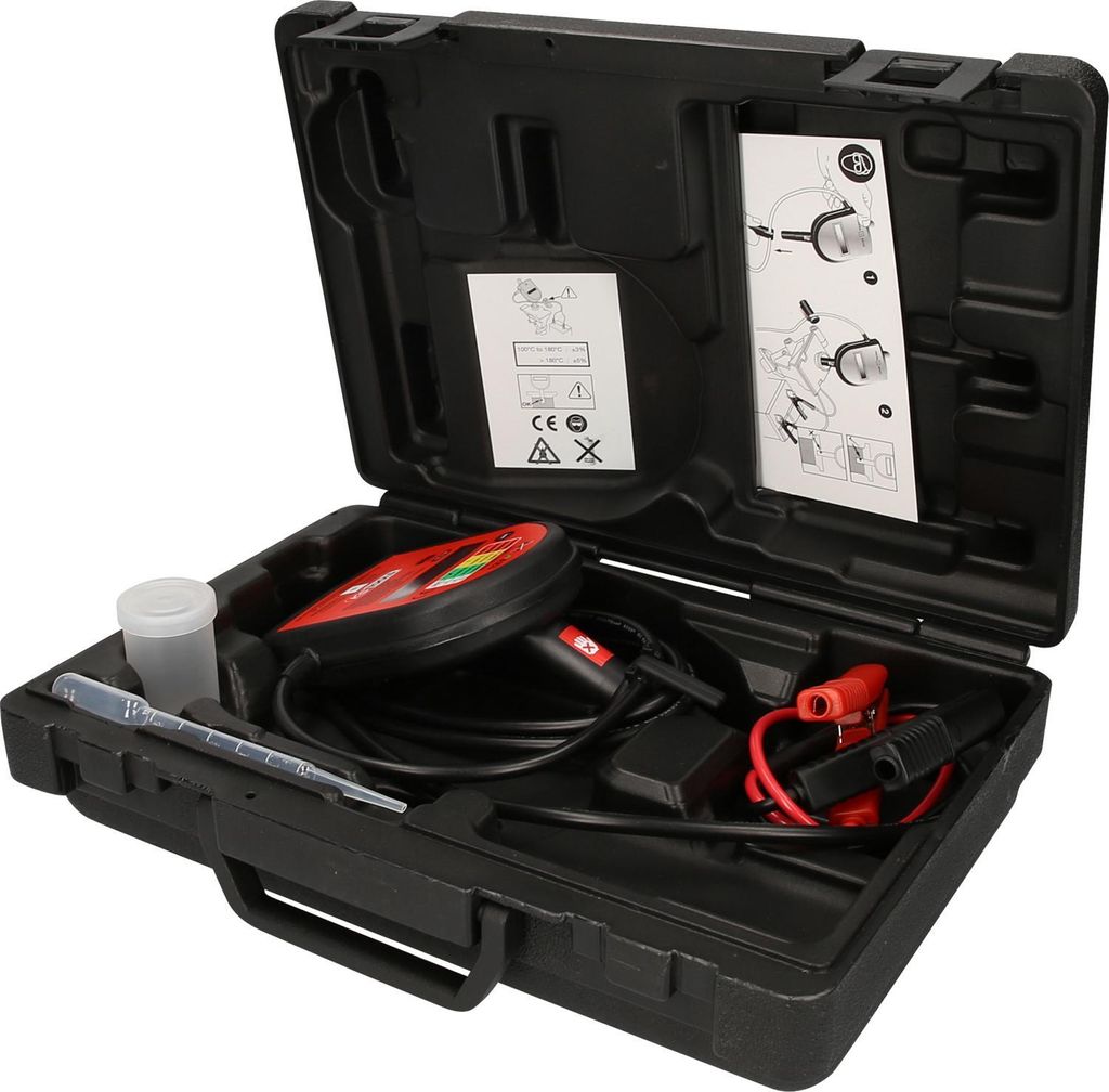 KS TOOLS Digitaler Bremsflüssigkeits-Tester mit Drucker 150.2196