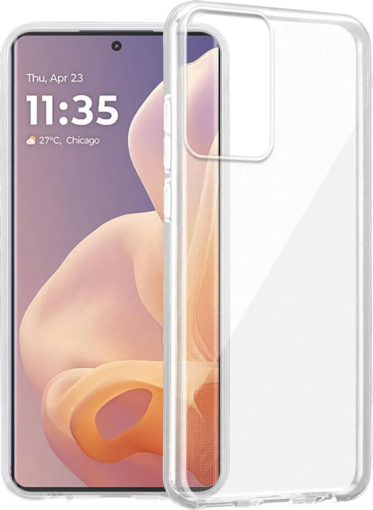 Cover In Silicone TPU Morbido Per Motorola Moto G85 5G - Antiurto, Antigraffio, Con Fodera In Tessuto, Viola